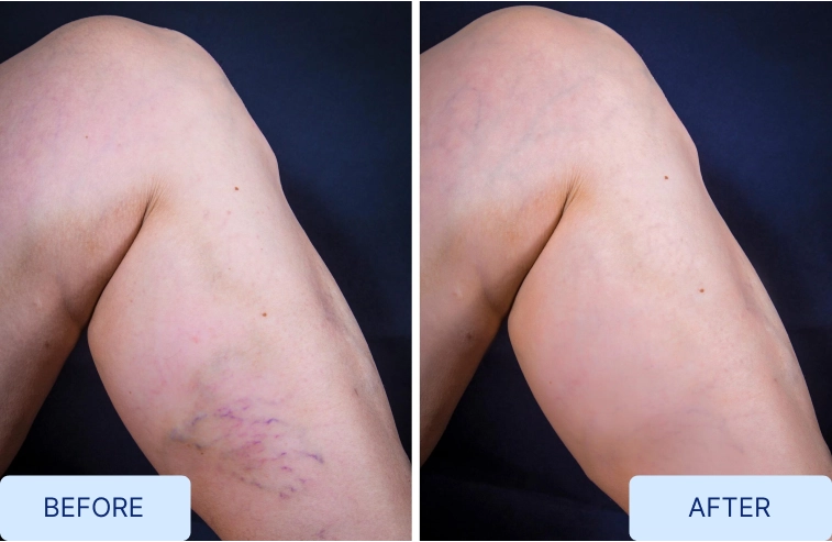 texas vein doctor before and after